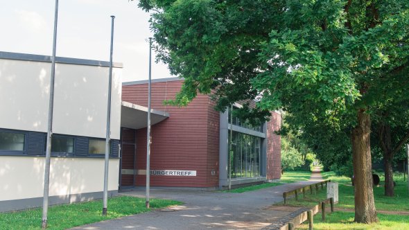 Frontansicht des Bürgertreffs Beienheim Frontansicht des Bürgertreffs Beienheim