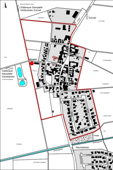 Teilansicht der Karte für die Heuchelheimer Runde