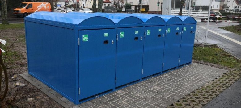 Fahrradbox am Bahnhof