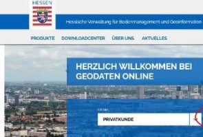 Startseite Homepage Liegenschaftskataster