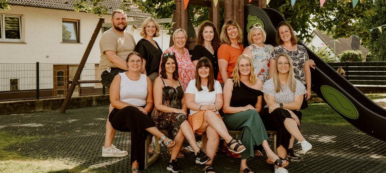 Gruppenbild der Erzieherinnen der Kita Flohkiste