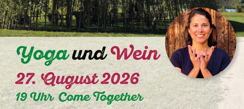 Reichelsheim bewegt sich: Wein und Yoga am Bergwerkssee, barrierefreie Alternativen finden Sie unterm Bild