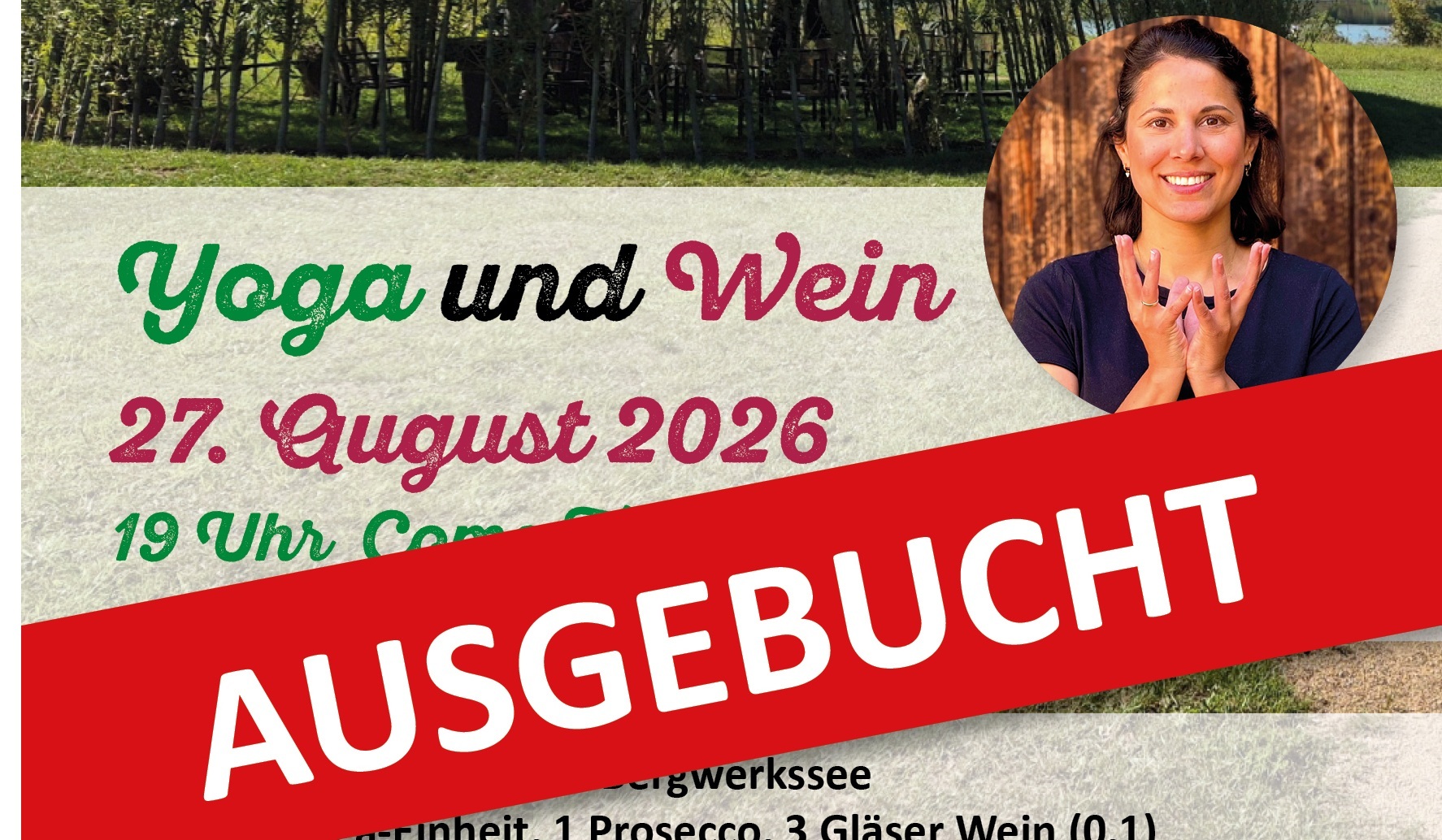 Reichelsheim bewegt sich: Wein und Yoga am Bergwerkssee ist ausgebucht