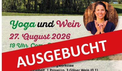 Reichelsheim bewegt sich: Wein und Yoga am Bergwerkssee ist ausgebucht