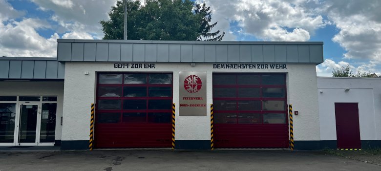 Frontansicht Feuerwehrhaus Dorn-Assenheim