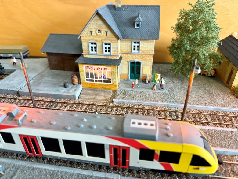 Miniaturanlage des Bahnhofs Beienheim