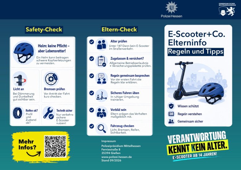 Verkehrsprävention E-Scooter im Überblick Eine barrierefreie Alternative finden Sie hier: https://www.polizei.hessen.de/node/613/