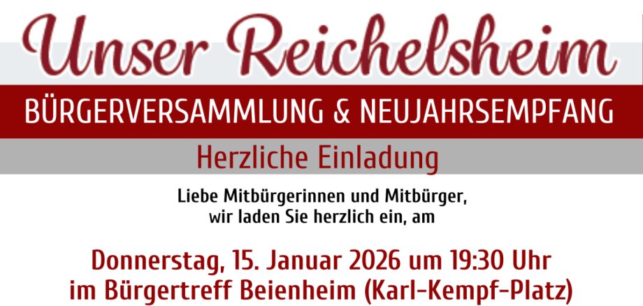 2026 Neujahrsempfang - 1 Dies ist ein Flyer/Plakat. Der Inhalt wird in der Barrierefreien Information unter dem Flyer/Plakat wiedergegeben.