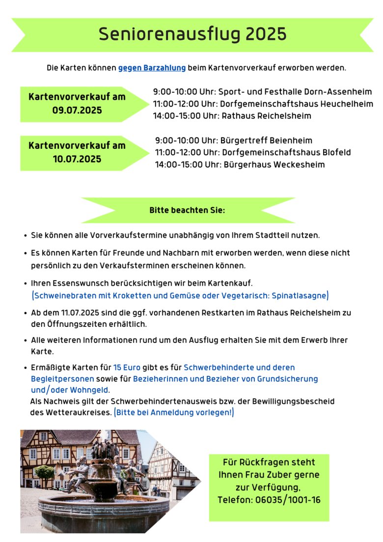Seniorenausflug 2025 Ankündigung2