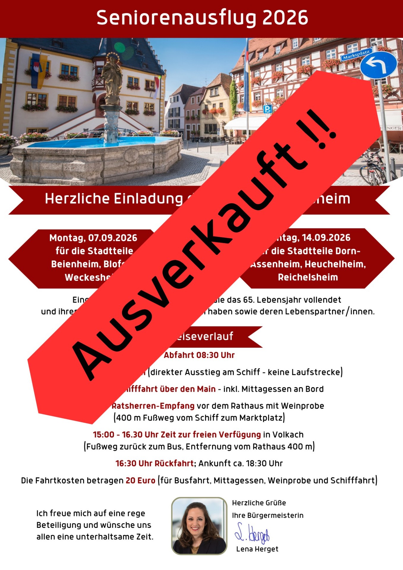 Einladung Seniorenausflug