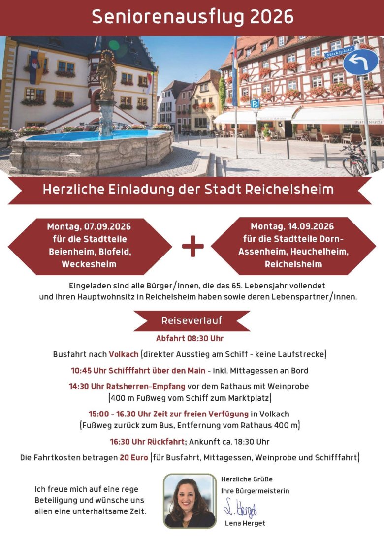 Einladung Seniorenausflug