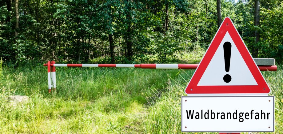 Waldbrandgefahr Schild Waldbrandgefahr
