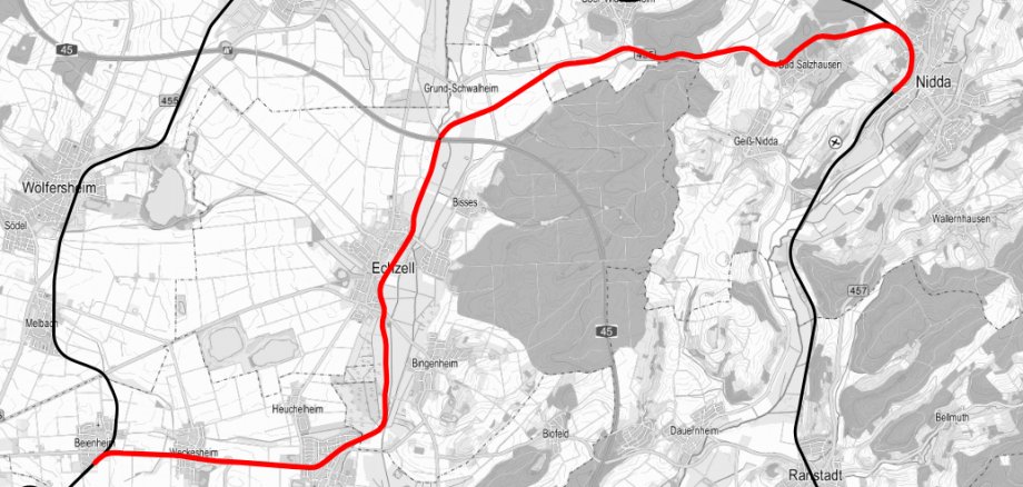 Übersichtskarte Beienheim-Nidda