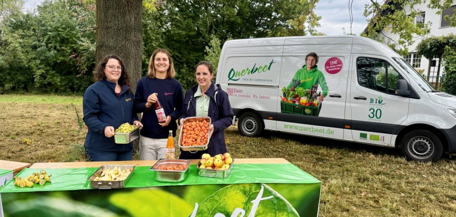 Das Bild zeigt von links nach rechts: Julia Rieß, Kirsten Schindler, Lena Herget