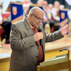 Stadtverordnetenvorsteher Holger Strebert eröffnet den Neujahrsempfang/Bürgerversammlung 